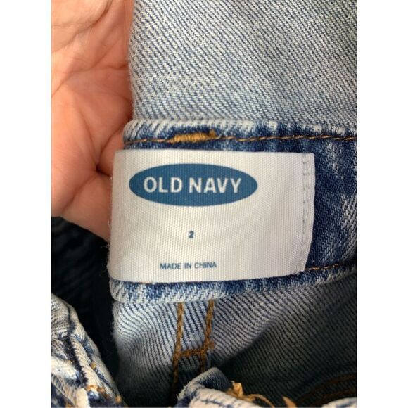 Old Navy Women's Adjustable Strap Side Zip Denim Overalls Blue Size 2 - Picture 8 of 9